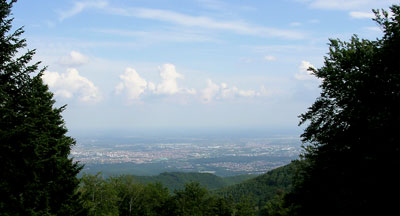 Medvednica, pogled sa PD Runolist